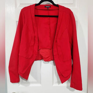 Torrid Fushia Pink Ponte Open Front Blazer in Size 1 (14/16)